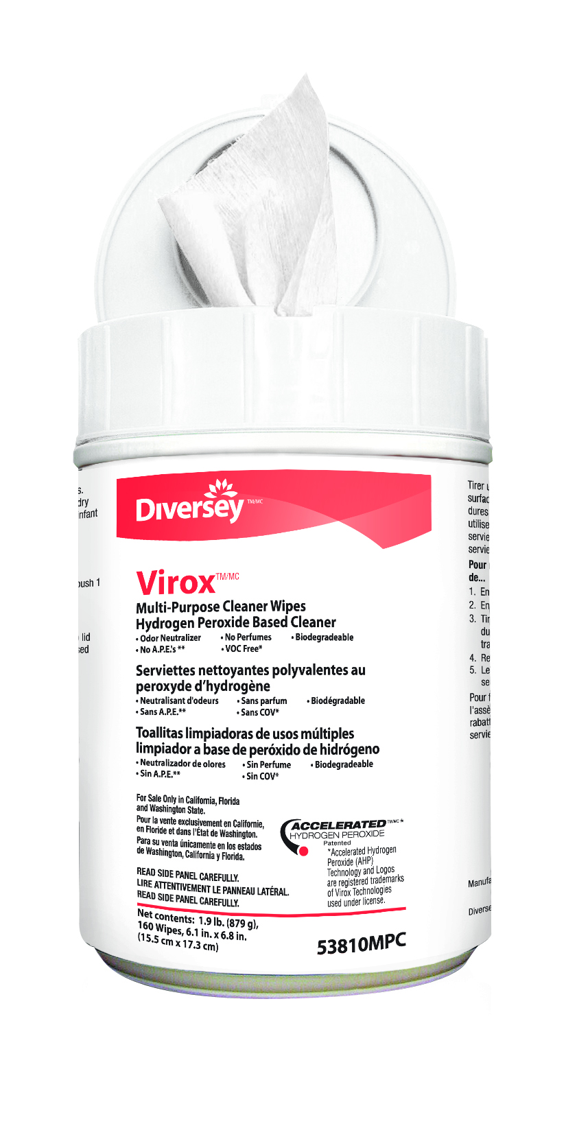 Hydrogen Peroxide Wipes to Improve Cleaning Diversey